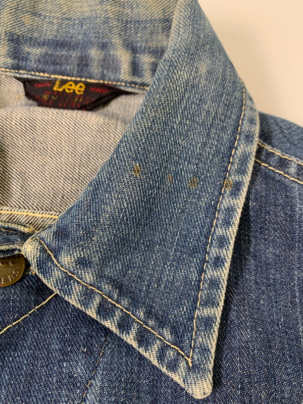 【現状渡し品】【メンズ】 Lee リー 50-60's DENIM JACKET 101-J VINTAGE 50-60年代 デニムジャケット ライトアウター Gジャン ヴィンテージ 146-251201-kk-28-min サイズ：38 カラー：ライトインディゴ 万代Net店