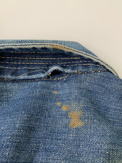 【現状渡し品】【メンズ】 Lee リー 50-60's DENIM JACKET 101-J VINTAGE 50-60年代 デニムジャケット ライトアウター Gジャン ヴィンテージ 146-251201-kk-28-min サイズ：38 カラー：ライトインディゴ 万代Net店