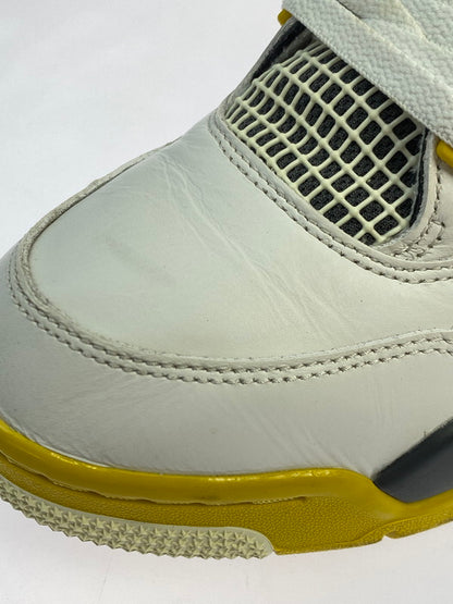 【中古品】【メンズ】 NIKE ナイキ WMNS AIR JORDAN 4 RETRO AQ9129-101 ウィメンズ エア ジョーダン 4 レトロ スニーカー 靴 160-251203-kk-06-min カラー：WHITE/COCONUT MILK-VIVID SULFUR 万代Net店