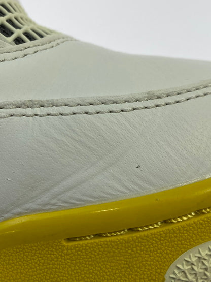 【中古品】【メンズ】 NIKE ナイキ WMNS AIR JORDAN 4 RETRO AQ9129-101 ウィメンズ エア ジョーダン 4 レトロ スニーカー 靴 160-251203-kk-06-min カラー：WHITE/COCONUT MILK-VIVID SULFUR 万代Net店