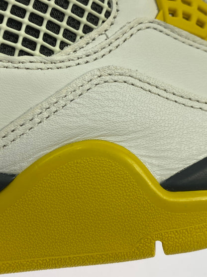 【中古品】【メンズ】 NIKE ナイキ WMNS AIR JORDAN 4 RETRO AQ9129-101 ウィメンズ エア ジョーダン 4 レトロ スニーカー 靴 160-251203-kk-06-min カラー：WHITE/COCONUT MILK-VIVID SULFUR 万代Net店