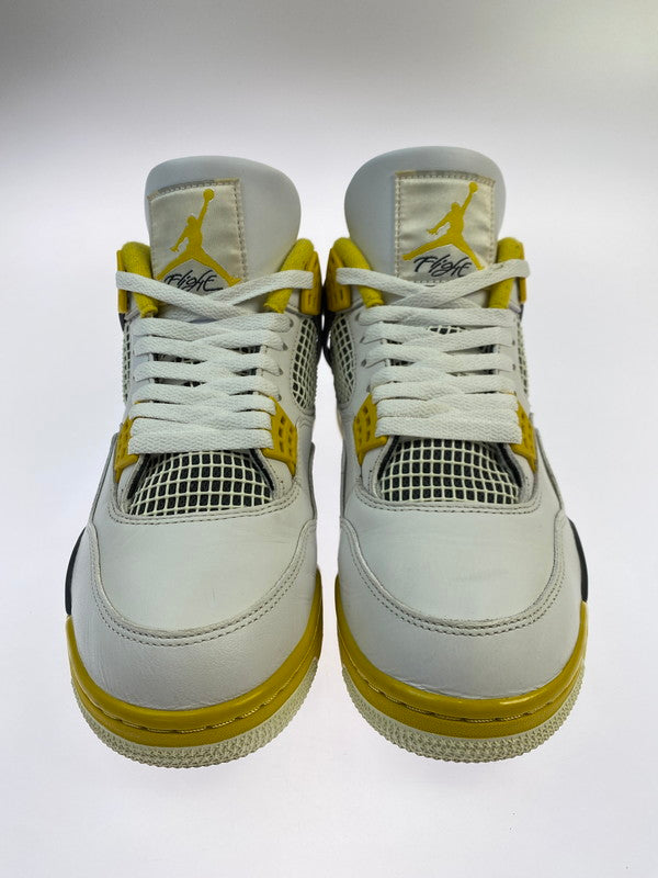 【中古品】【メンズ】 NIKE ナイキ WMNS AIR JORDAN 4 RETRO AQ9129-101 ウィメンズ エア ジョーダン 4 レトロ スニーカー 靴 160-251203-kk-06-min カラー：WHITE/COCONUT MILK-VIVID SULFUR 万代Net店