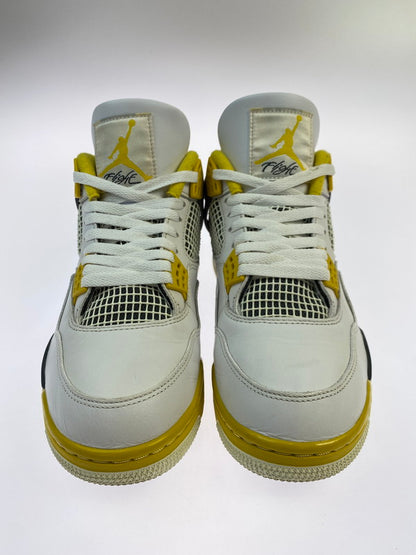 【中古品】【メンズ】 NIKE ナイキ WMNS AIR JORDAN 4 RETRO AQ9129-101 ウィメンズ エア ジョーダン 4 レトロ スニーカー 靴 160-251203-kk-06-min カラー：WHITE/COCONUT MILK-VIVID SULFUR 万代Net店