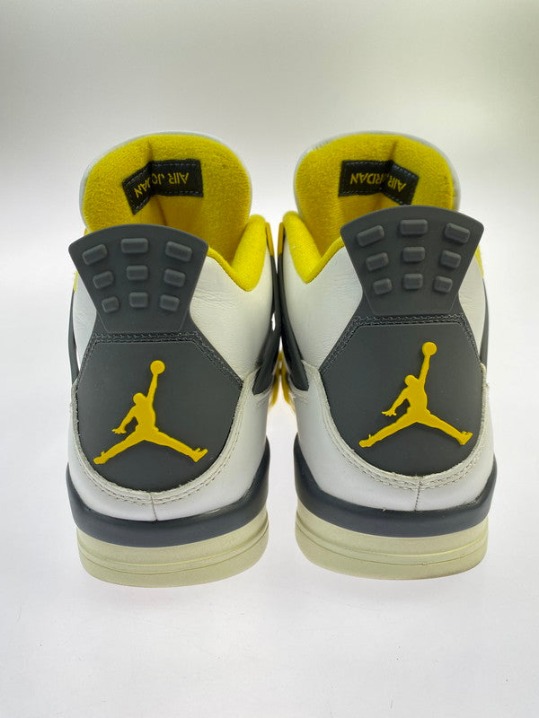 【中古品】【メンズ】 NIKE ナイキ WMNS AIR JORDAN 4 RETRO AQ9129-101 ウィメンズ エア ジョーダン 4 レトロ スニーカー 靴 160-251203-kk-06-min カラー：WHITE/COCONUT MILK-VIVID SULFUR 万代Net店