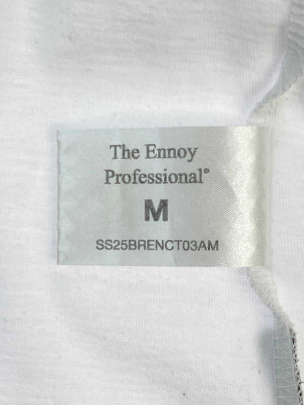 【中古品】【メンズ】 THE ENNOY PROFESSIONAL エンノイプロフェッショナル CIRCLE E DRIP SS TEE SS25BRENCT03AM 半袖 Tシャツ メンズ トップス 140-251205-em-13-min サイズ：M カラー：ホワイト 万代Net店