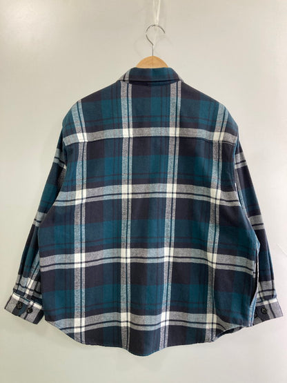 【中古品】【メンズ】 WTAPS ダブルタップス 24SS WCPO 01/LS/COTTON.FLANNEL.TEXTILE 241TQDT-SHM03 ロングスリーブ コットン フランネル テキスタイル 長袖シャツ トップス 142-251201-kk-47-min サイズ：01 カラー：グリーン 万代Net店