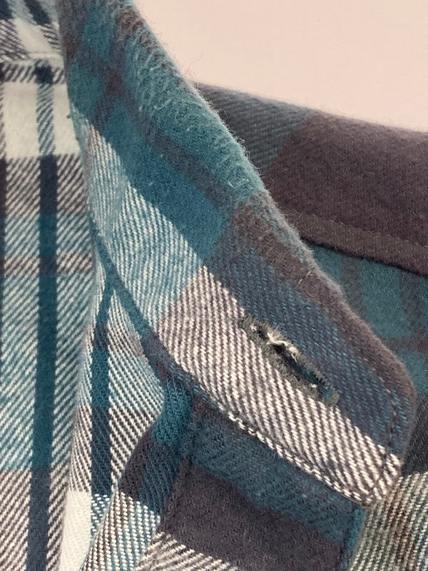 【中古品】【メンズ】 WTAPS ダブルタップス 24SS WCPO 01/LS/COTTON.FLANNEL.TEXTILE 241TQDT-SHM03 ロングスリーブ コットン フランネル テキスタイル 長袖シャツ トップス 142-251201-kk-47-min サイズ：01 カラー：グリーン 万代Net店