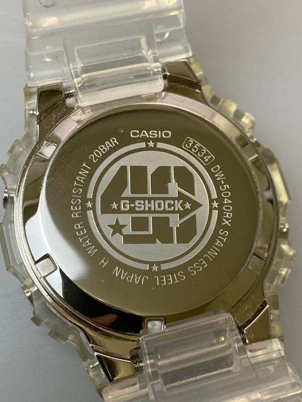 【中古品】【メンズ】 G-SHOCK ジーショック デジタル時計 DW-5040RX-7JR 腕時計 時計 196-251204-jt-19-min カラー：クリア 万代Net店