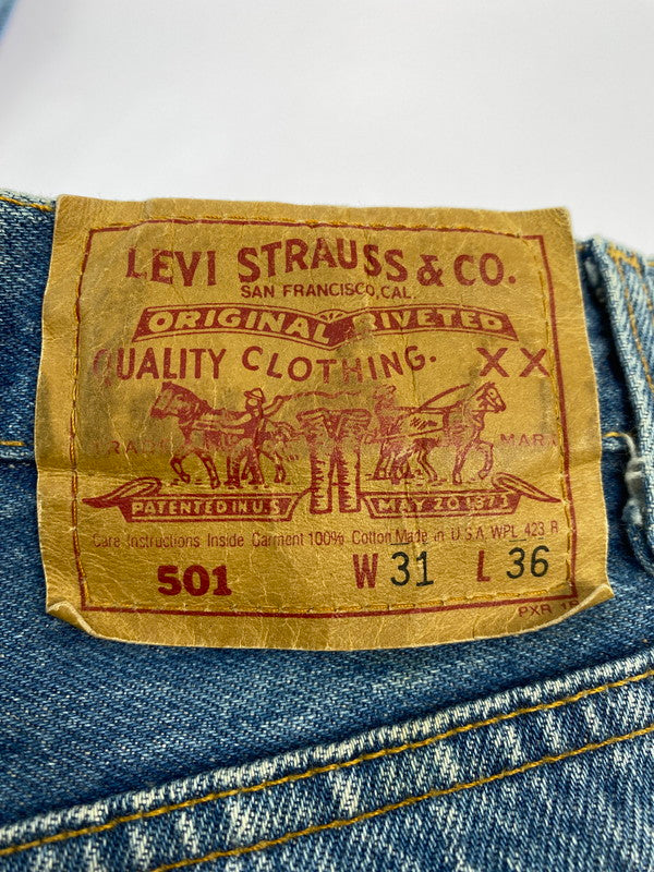 【中古品】【メンズ】 Levi's リーバイス 90'S 501 DENIM PANTS 90年代 デニムパンツ ボトムス 157-260410-jt-17-min サイズ：W31 L36 カラー：インディゴ 万代Net店