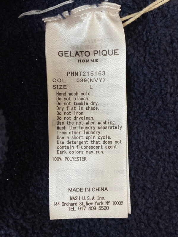 【中古美品】【レディース】 gelato pique ジェラートピケ ×PEANUTS ピーナッツ ルームウエア セットアップ 168-251204-jt-01-min サイズ：L カラー：ネイビー 万代Net店