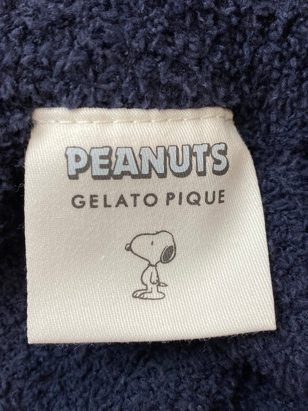 【中古美品】【レディース】 gelato pique ジェラートピケ ×PEANUTS ピーナッツ ルームウエア セットアップ 168-251204-jt-01-min サイズ：L カラー：ネイビー 万代Net店