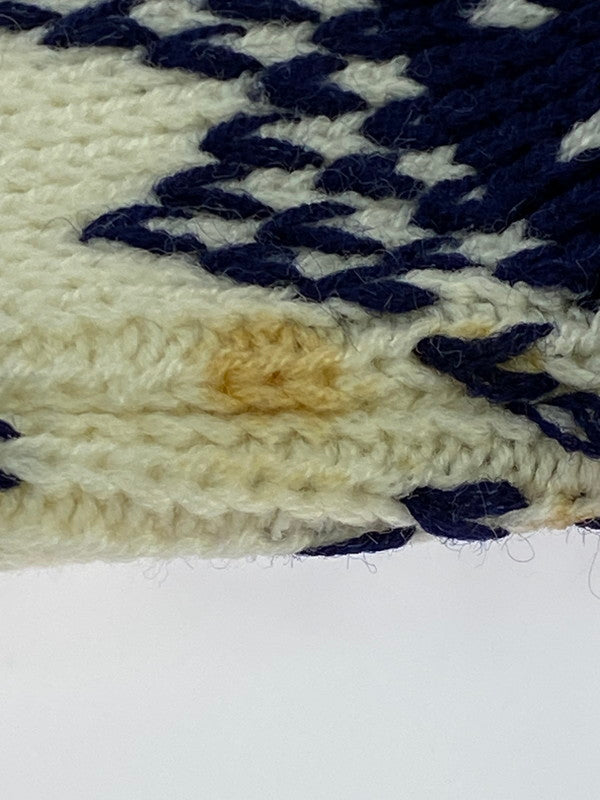 【中古品】【メンズ】 J.C.PENNEY 70-80's ACRYLIC KNIT SWEATER ジェーシーペニー アクリルニットセーター トップス 146-260109-yn-28-min サイズ：L カラー：アイボリー 万代Net店