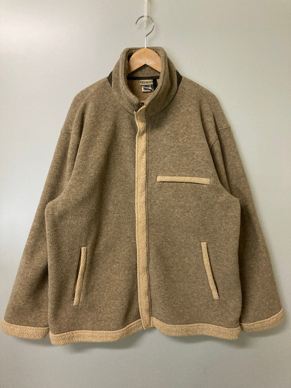 【中古品】【メンズ】 L.L.Bean エルエルビーン ZIP BOA FLEECE JACKET 90S ジップ ボア フリース ジャケット メンズ アウター ヴィンテージ フルジップ 146-251208-em-10-min サイズ：L カラー：ベージュ系 万代Net店