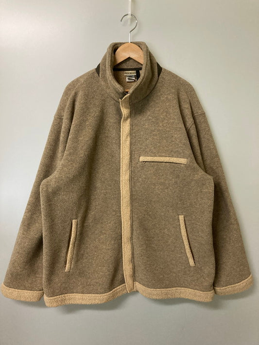 【中古品】【メンズ】 L.L.Bean エルエルビーン ZIP BOA FLEECE JACKET 90S ジップ ボア フリース ジャケット メンズ アウター ヴィンテージ フルジップ 146-251208-em-10-min サイズ：L カラー：ベージュ系 万代Net店