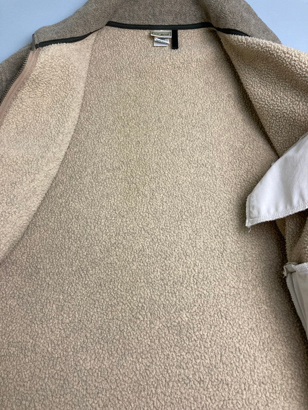 【中古品】【メンズ】 L.L.Bean エルエルビーン ZIP BOA FLEECE JACKET 90S ジップ ボア フリース ジャケット メンズ アウター ヴィンテージ フルジップ 146-251208-em-10-min サイズ：L カラー：ベージュ系 万代Net店