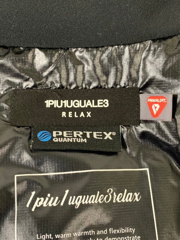 【中古品】【メンズ】 1piu1uguale3 RELAX ウノピゥウノウグァーレトレ リラックス SHIFFON USO-23093 シフォン プリマロフトコンビ中綿ジャケット アウター 141-251203-kk-30-min サイズ：L カラー：ブラック 万代Net店