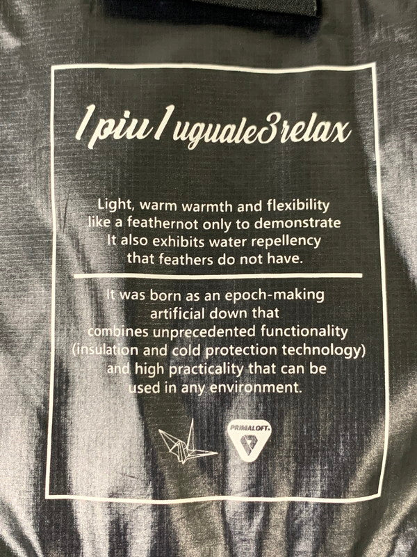 【中古品】【メンズ】 1piu1uguale3 RELAX ウノピゥウノウグァーレトレ リラックス SHIFFON USO-23093 シフォン プリマロフトコンビ中綿ジャケット アウター 141-251203-kk-30-min サイズ：L カラー：ブラック 万代Net店