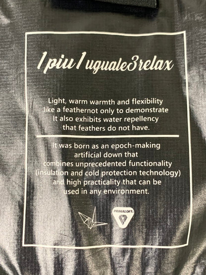 【中古品】【メンズ】 1piu1uguale3 RELAX ウノピゥウノウグァーレトレ リラックス SHIFFON USO-23093 シフォン プリマロフトコンビ中綿ジャケット アウター 141-251203-kk-30-min サイズ：L カラー：ブラック 万代Net店