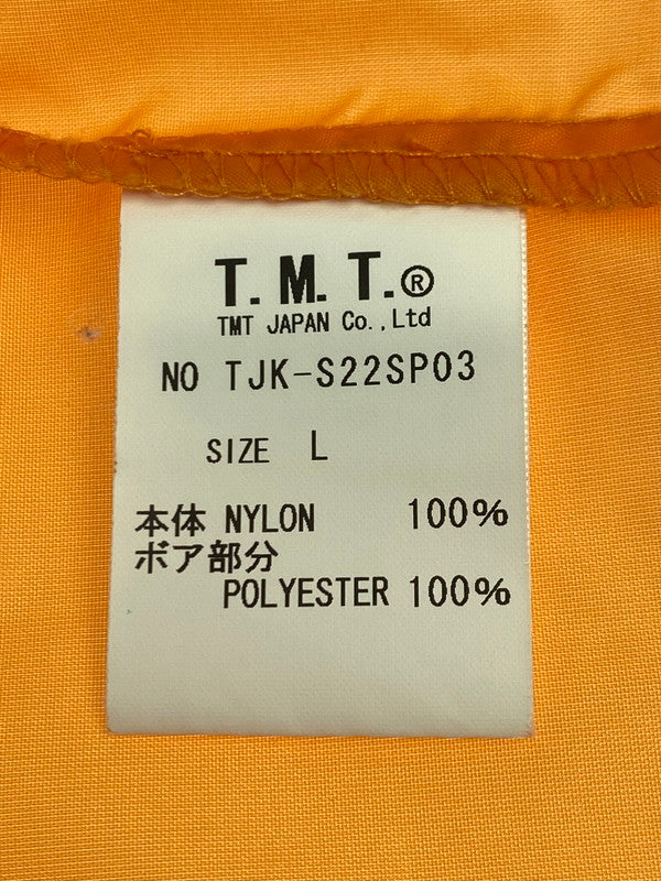 【中古美品】【メンズ】 TMT ティーエムティー BOA PRINT COACH JACKET ORANGE JK-S22SP03 ボア プリント コーチ ジャケット ジャンパー ブルゾン メンズ アウター 140-251205-em-41-min サイズ：L カラー：オレンジ 万代Net店