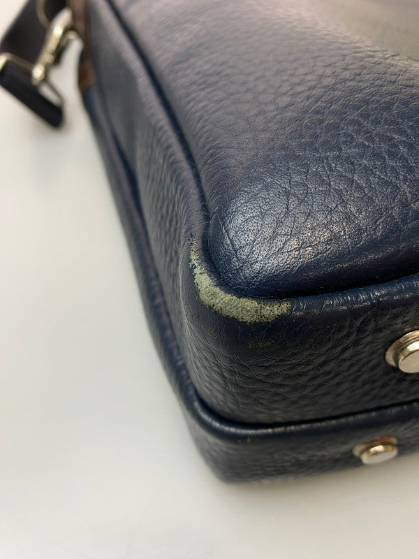 【現状渡し品】【メンズ】 PORTER ポーター BLEND 2WAY BRIEFCASE 192-04219 ブレンド 2ウェイ ブリーフケース カバン 188-251204-jt-17-min カラー：ネイビー 万代Net店