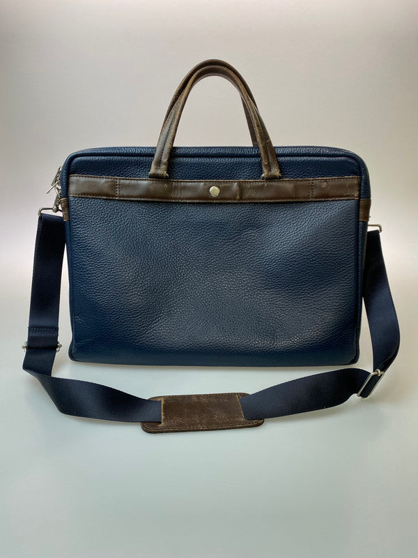 【現状渡し品】【メンズ】 PORTER ポーター BLEND 2WAY BRIEFCASE 192-04219 ブレンド 2ウェイ ブリーフケース カバン 188-251204-jt-17-min カラー：ネイビー 万代Net店