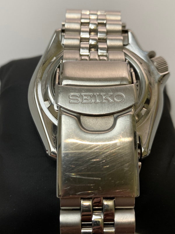 【中古品】【メンズ】 SEIKO セイコー SKX SERIES 5 SPORTS アナログ 自動巻き 腕時計 4R34-00A0 スカイシリーズ ５スポーツ 時計 195-251204-jt-20-min カラー：シルバー 万代Net店