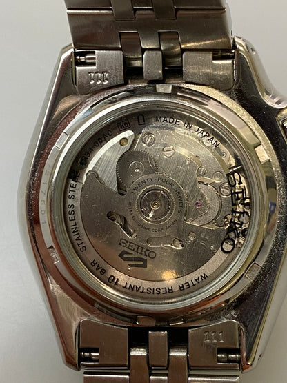 【中古品】【メンズ】 SEIKO セイコー SKX SERIES 5 SPORTS アナログ 自動巻き 腕時計 4R34-00A0 スカイシリーズ ５スポーツ 時計 195-251204-jt-20-min カラー：シルバー 万代Net店