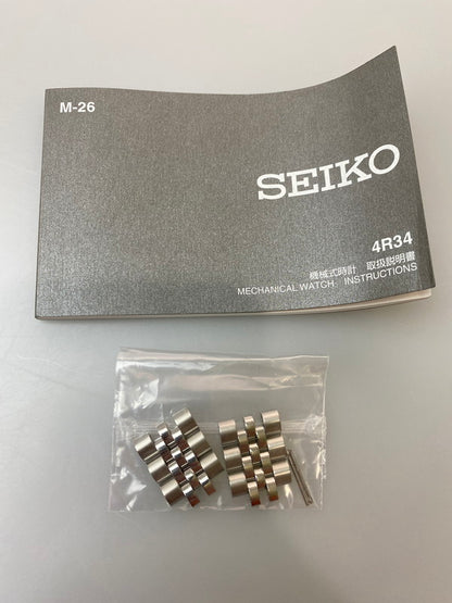 【中古品】【メンズ】 SEIKO セイコー SKX SERIES 5 SPORTS アナログ 自動巻き 腕時計 4R34-00A0 スカイシリーズ ５スポーツ 時計 195-251204-jt-20-min カラー：シルバー 万代Net店