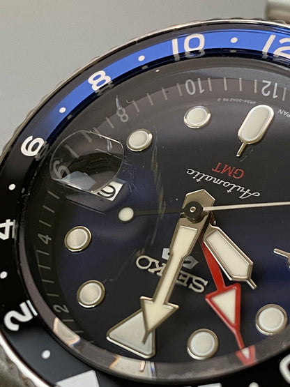 【中古品】【メンズ】 SEIKO セイコー SKX SERIES 5 SPORTS アナログ 自動巻き 腕時計 4R34-00A0 スカイシリーズ ５スポーツ 時計 195-251204-jt-20-min カラー：シルバー 万代Net店