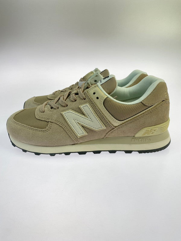 【中古美品】【メンズ】 NEW BALANCE ニューバランス U574WO2 スニーカー メンズ シューズ 靴 スエード メッシュアッパー 163-251205-em-03-min サイズ：26.0cm カラー：BEIGE with OFF WHITE 万代Net店