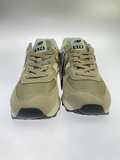 【中古美品】【メンズ】 NEW BALANCE ニューバランス U574WO2 スニーカー メンズ シューズ 靴 スエード メッシュアッパー 163-251205-em-03-min サイズ：26.0cm カラー：BEIGE with OFF WHITE 万代Net店