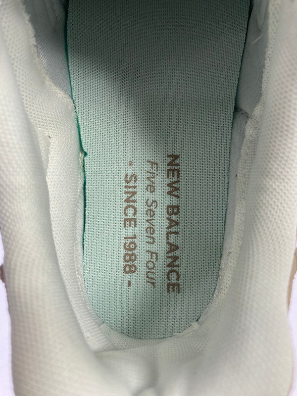 【中古美品】【メンズ】 NEW BALANCE ニューバランス U574WO2 スニーカー メンズ シューズ 靴 スエード メッシュアッパー 163-251205-em-03-min サイズ：26.0cm カラー：BEIGE with OFF WHITE 万代Net店