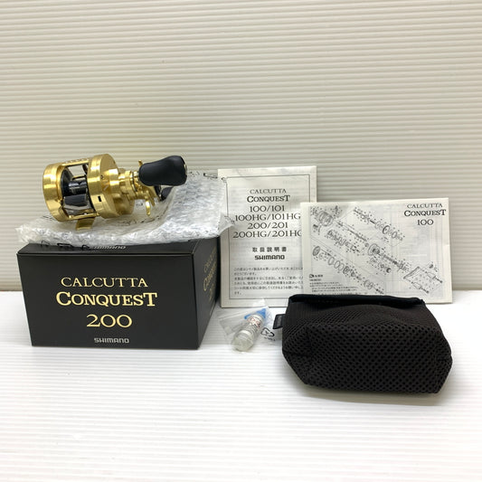 【中古品】 SHIMANO シマノ 14 CALCUTTA CONQUEST カルカッタ コンクエスト 200 ベイトリール 釣具 134-251208-cn-6-min 万代Net店