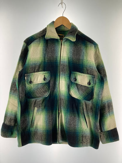 【中古品】【メンズ】 CAL-RAY キャル レイ 50-60S BUFFALO CHECK ZIP JACKET 50-60年代 CROWN片爪ジップ バッファロー チェック ジップ ジャケット アウター 146-251204-jt-30-min カラー：グリーン系 万代Net店