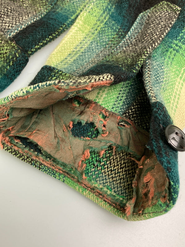 【中古品】【メンズ】 CAL-RAY キャル レイ 50-60S BUFFALO CHECK ZIP JACKET 50-60年代 CROWN片爪ジップ バッファロー チェック ジップ ジャケット アウター 146-251204-jt-30-min カラー：グリーン系 万代Net店