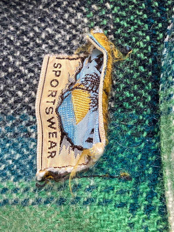 【中古品】【メンズ】 CAL-RAY キャル レイ 50-60S BUFFALO CHECK ZIP JACKET 50-60年代 CROWN片爪ジップ バッファロー チェック ジップ ジャケット アウター 146-251204-jt-30-min カラー：グリーン系 万代Net店