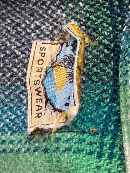 【中古品】【メンズ】 CAL-RAY キャル レイ 50-60S BUFFALO CHECK ZIP JACKET 50-60年代 CROWN片爪ジップ バッファロー チェック ジップ ジャケット アウター 146-251204-jt-30-min カラー：グリーン系 万代Net店