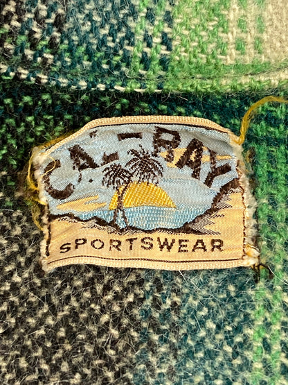 【中古品】【メンズ】 CAL-RAY キャル レイ 50-60S BUFFALO CHECK ZIP JACKET 50-60年代 CROWN片爪ジップ バッファロー チェック ジップ ジャケット アウター 146-251204-jt-30-min カラー：グリーン系 万代Net店