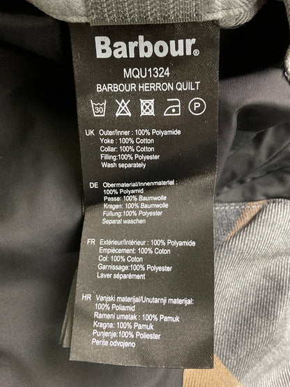 【中古品】【メンズ】 Barbour バーブァー HERRON QUILT JACKET MQU132 ヘロン キルト ジャケット アウター 144-251204-jt-31-min サイズ：M カラー：ブラック 万代Net店