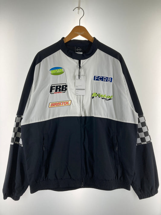 【中古美品】【メンズ】 F.C.REAL BRISTOL MULTI LOGO SUPPORTER JACKET FCRB-190026 エフシーレアルブリストル マルチロゴサポータージャケット ライトアウター 142-251203-yn-04-min サイズ：XL カラー：ホワイト/ブラック 万代Net店