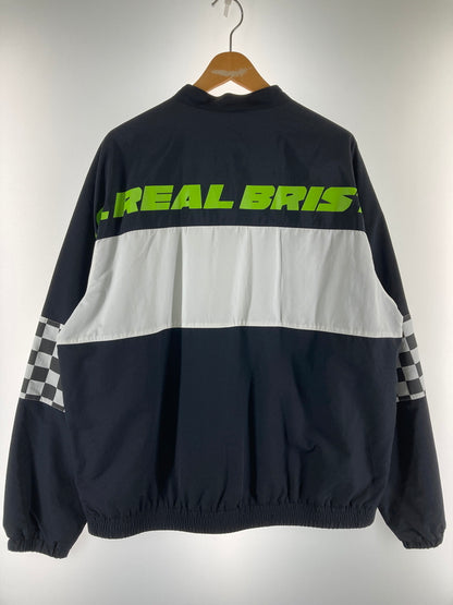 【中古美品】【メンズ】 F.C.REAL BRISTOL MULTI LOGO SUPPORTER JACKET FCRB-190026 エフシーレアルブリストル マルチロゴサポータージャケット ライトアウター 142-251203-yn-04-min サイズ：XL カラー：ホワイト/ブラック 万代Net店