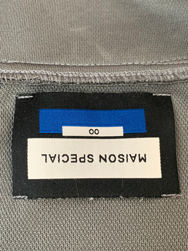 【中古品】【メンズ】 MAISON SPECIAL メゾンスペシャル PRIME-OVER CROCHET LINE TRACK JACKET プライムオーバー クロシェライン トラックジャケット 11232111301 メンズ 141-260703-hu-26-min サイズ：00 カラー：グレー 万代Net店