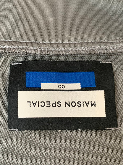 【中古品】【メンズ】 MAISON SPECIAL メゾンスペシャル PRIME-OVER CROCHET LINE TRACK JACKET プライムオーバー クロシェライン トラックジャケット 11232111301 メンズ 141-260703-hu-26-min サイズ：00 カラー：グレー 万代Net店