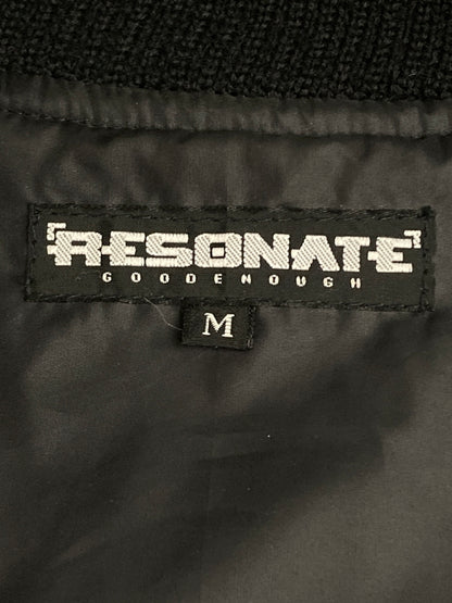 【中古品】【メンズ】 RESONATE GOOD ENOUGH リゾネイトグッドイナフ ZIP-UP STADIUM JACKET RO-0403 ジップアップ スタジアム ジャケット アウター 142-251204-jt-24-min サイズ：M カラー：ブラック 万代Net店