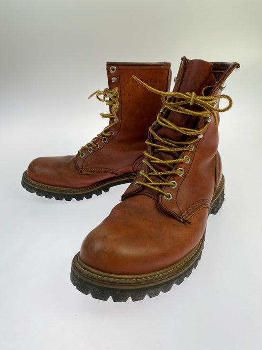 【中古品】【メンズ】 RED WING レッドウィング 90's IRISH SETTER BOOTS 90年代 アイリッシュセッター ブーツ 革靴 半円犬タグ 164-251203-kk-22-min サイズ：9D カラー：ブラウン 万代Net店