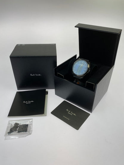 【中古品】【レディース】 Paul Smith ポール・スミス クローズドアイズ デイト クォーツウォッチ 1116-T020658 腕時計 レディース 197-251205-em-10-min カラー：ブルー 万代Net店