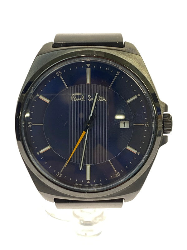 【中古品】【レディース】 Paul Smith ポール・スミス クローズドアイズ デイト クォーツウォッチ 1116-T020658 腕時計 レディース 197-251205-em-10-min カラー：ブルー 万代Net店