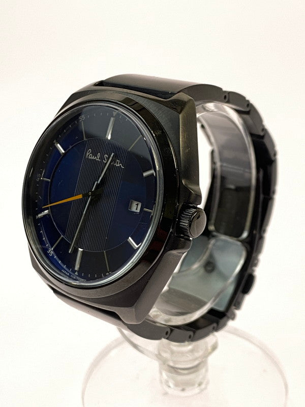 【中古品】【レディース】 Paul Smith ポール・スミス クローズドアイズ デイト クォーツウォッチ 1116-T020658 腕時計 レディース 197-251205-em-10-min カラー：ブルー 万代Net店