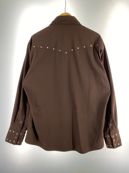 【中古品】【メンズ】 SOERTE ソエルテ SOSTR0423001 OVERSIZE STUDS WESTERN SHIRT オーバーサイズスタッズウエスタンシャツ 140-260725-zi-03-min サイズ：2 カラー：ブラウン 万代Net店