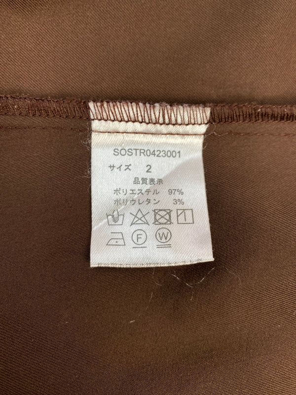 【中古品】【メンズ】 SOERTE ソエルテ SOSTR0423001 OVERSIZE STUDS WESTERN SHIRT オーバーサイズスタッズウエスタンシャツ 140-260725-zi-03-min サイズ：2 カラー：ブラウン 万代Net店